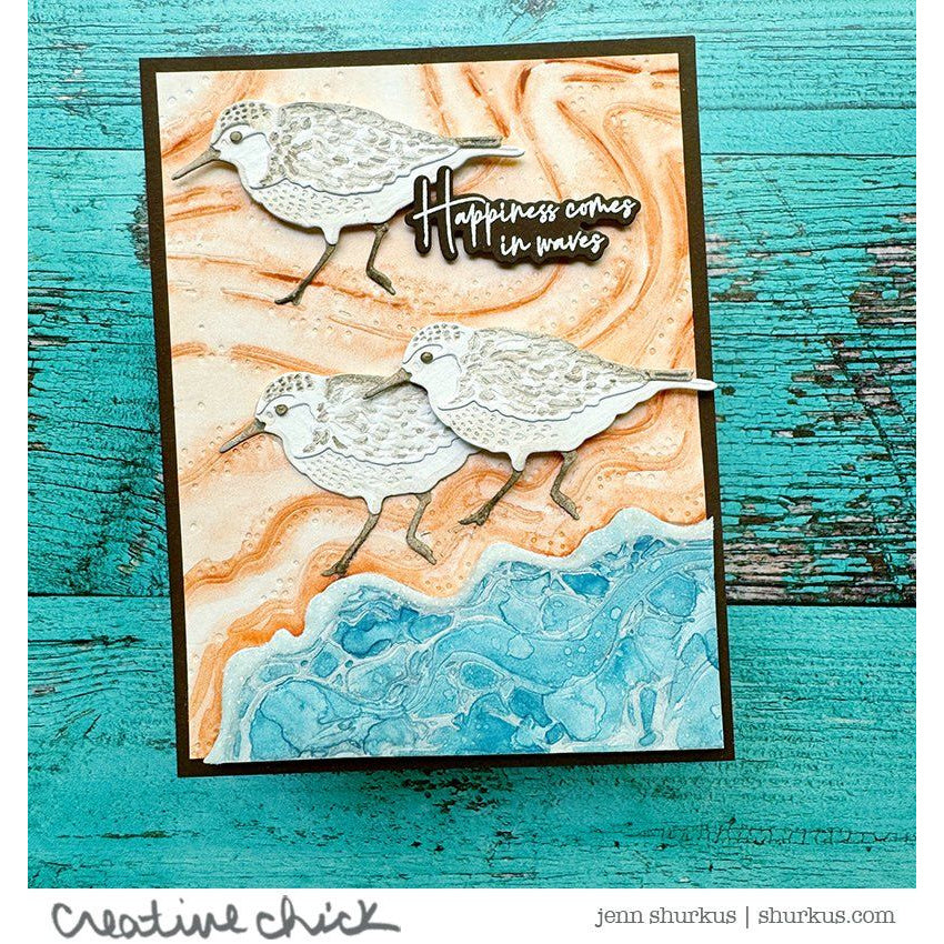 Lovely Layers: Sandpiper - Honey Cuts - Stand - Alone Dies - Honey Bee Stamps