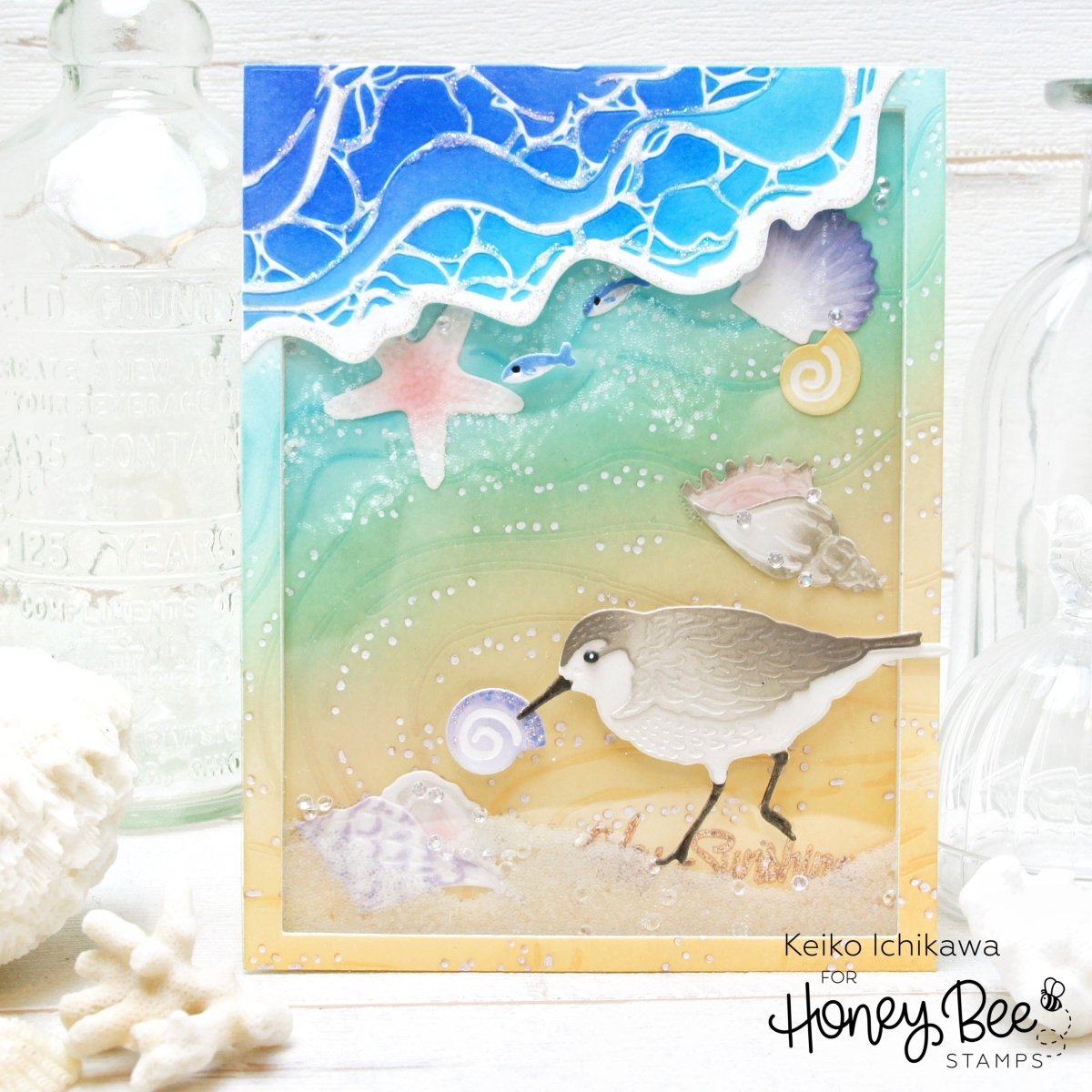 Lovely Layers: Sandpiper - Honey Cuts - Stand - Alone Dies - Honey Bee Stamps