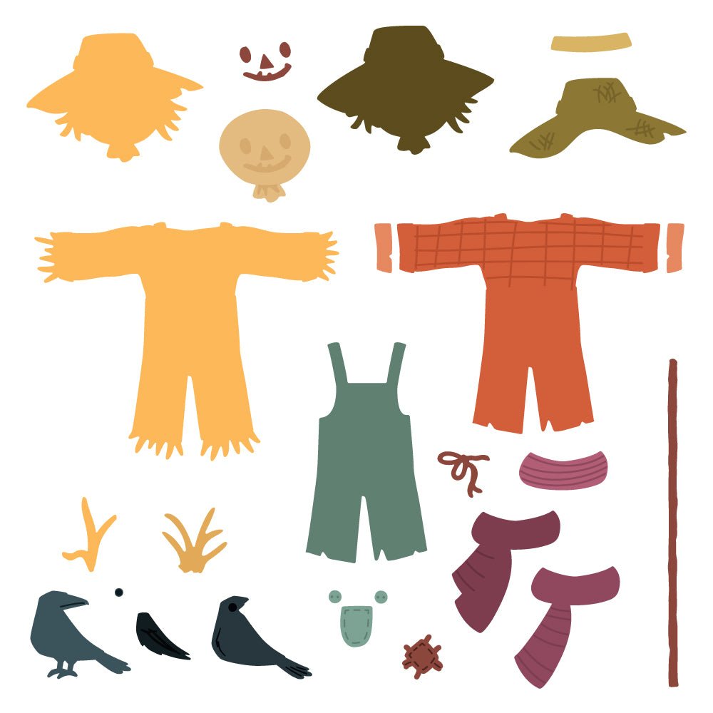 Lovely Layers: Scarecrow - Honey Cuts - Stand - Alone Dies - Honey Bee Stamps