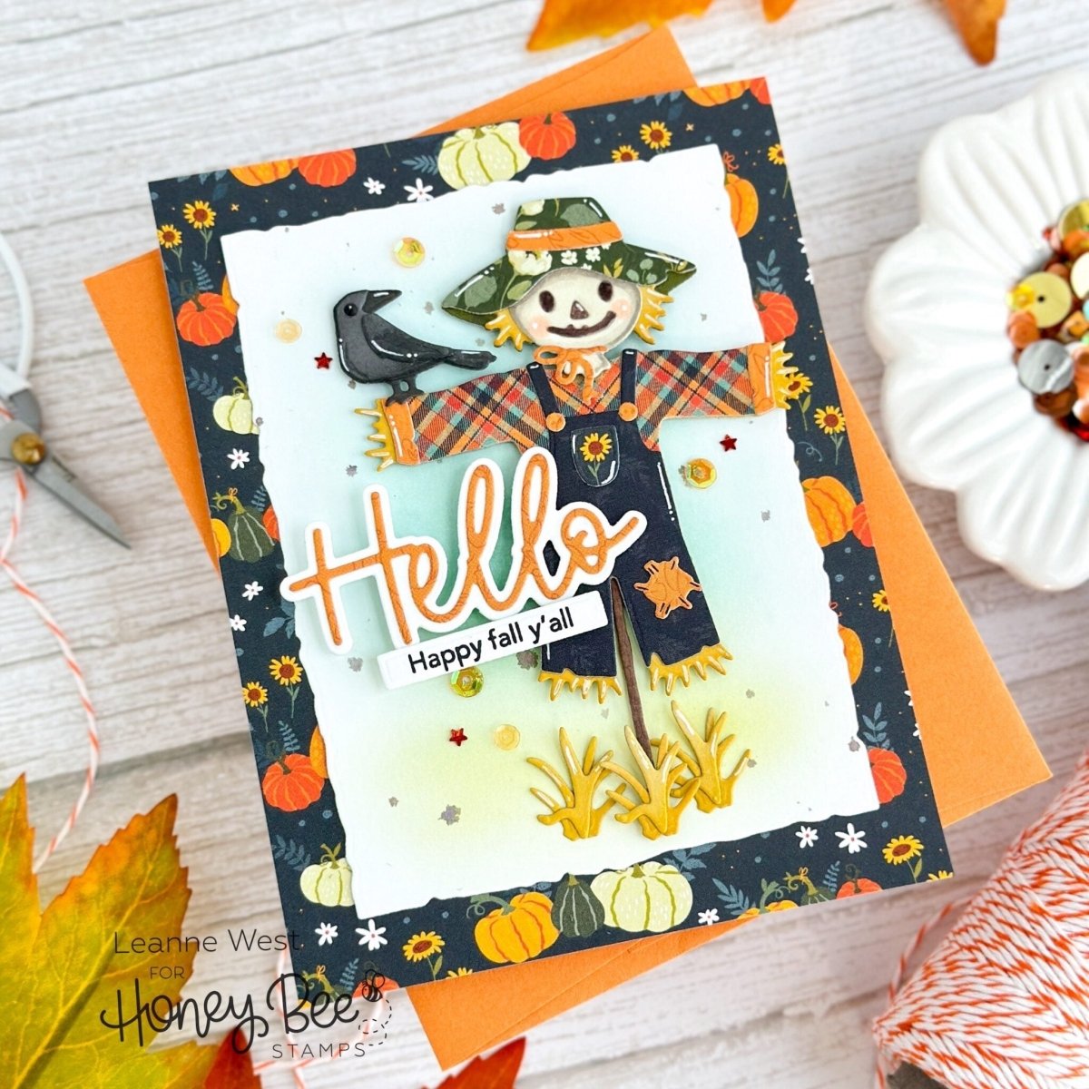 Lovely Layers: Scarecrow - Honey Cuts - Stand - Alone Dies - Honey Bee Stamps