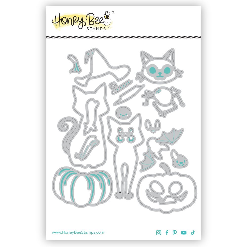 Lovely Layers: Scaredy Cat - Honey Cuts - Stand - Alone Dies - Honey Bee Stamps
