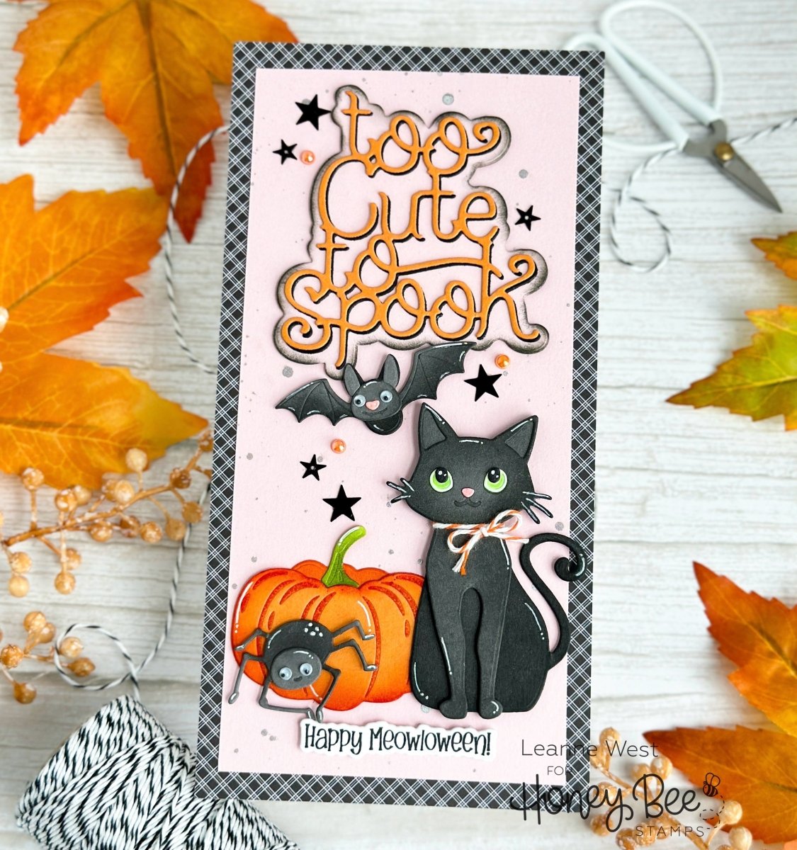 Lovely Layers: Scaredy Cat - Honey Cuts - Stand - Alone Dies - Honey Bee Stamps