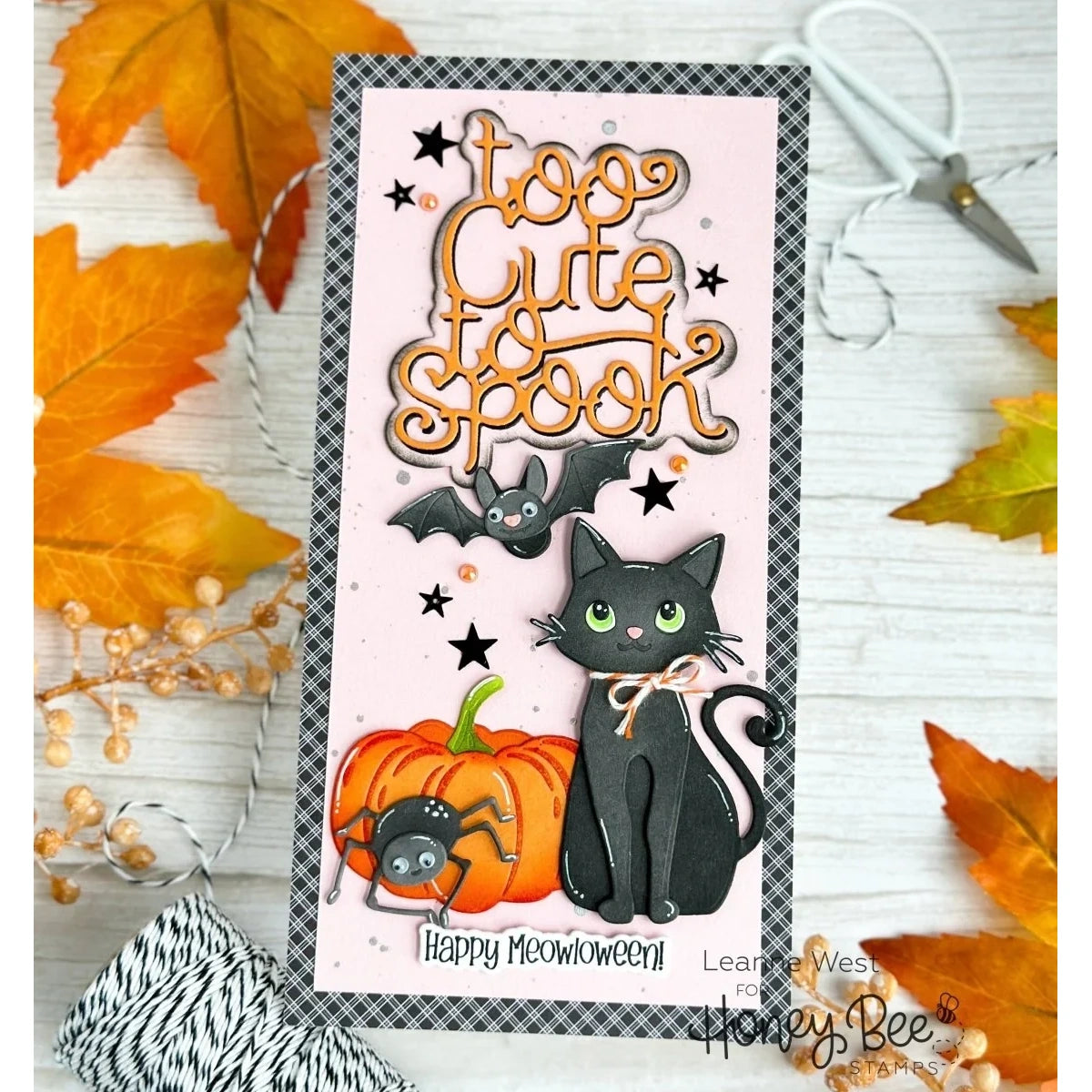 Lovely Layers: Scaredy Cat - Honey Cuts - Stand - Alone Dies - Honey Bee Stamps