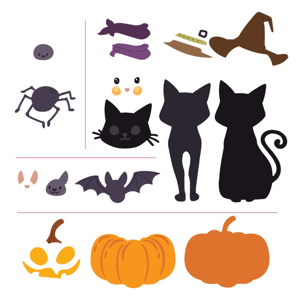 Lovely Layers: Scaredy Cat - Honey Cuts - Stand - Alone Dies - Honey Bee Stamps