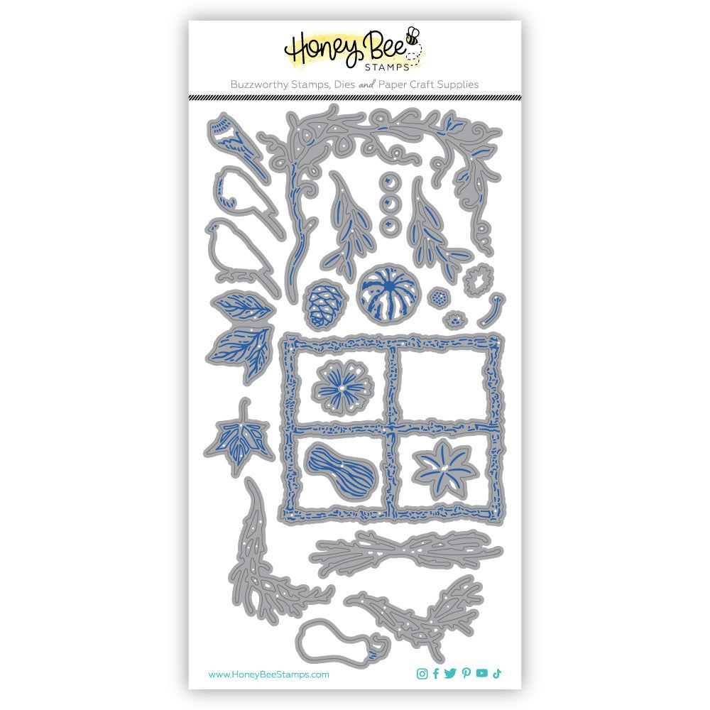 Lovely Layers: Seasonal Frame - Honey Cuts - Stand - Alone Dies - Honey Bee Stamps