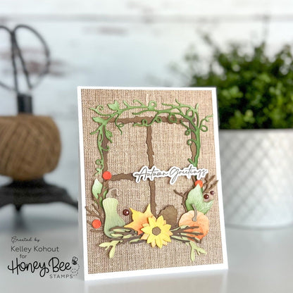 Lovely Layers: Seasonal Frame - Honey Cuts - Stand - Alone Dies - Honey Bee Stamps