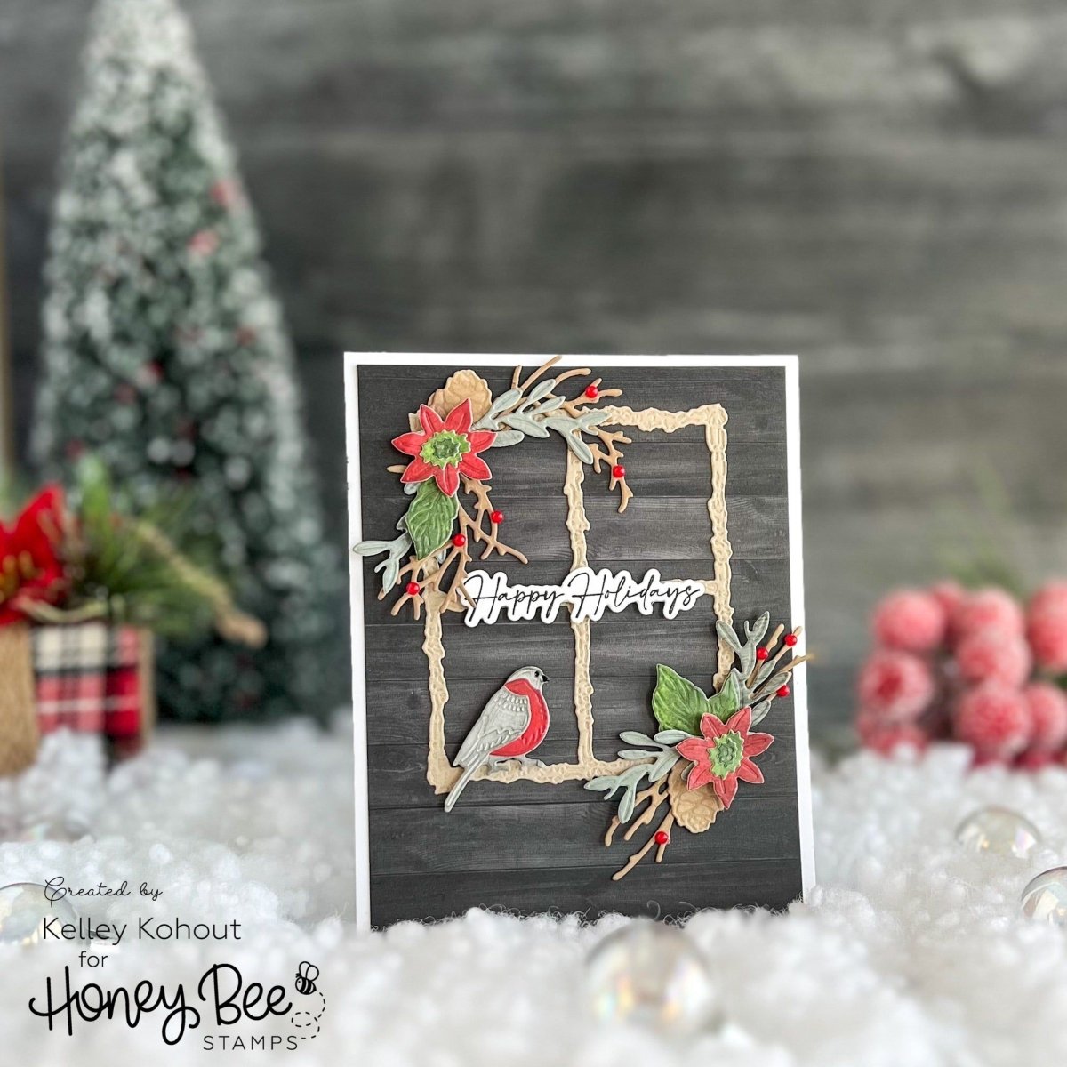 Lovely Layers: Seasonal Frame - Honey Cuts - Stand - Alone Dies - Honey Bee Stamps