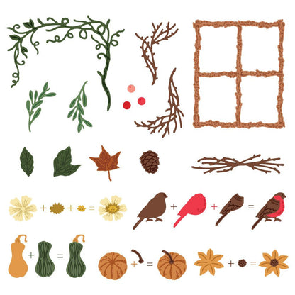 Lovely Layers: Seasonal Frame - Honey Cuts - Stand - Alone Dies - Honey Bee Stamps