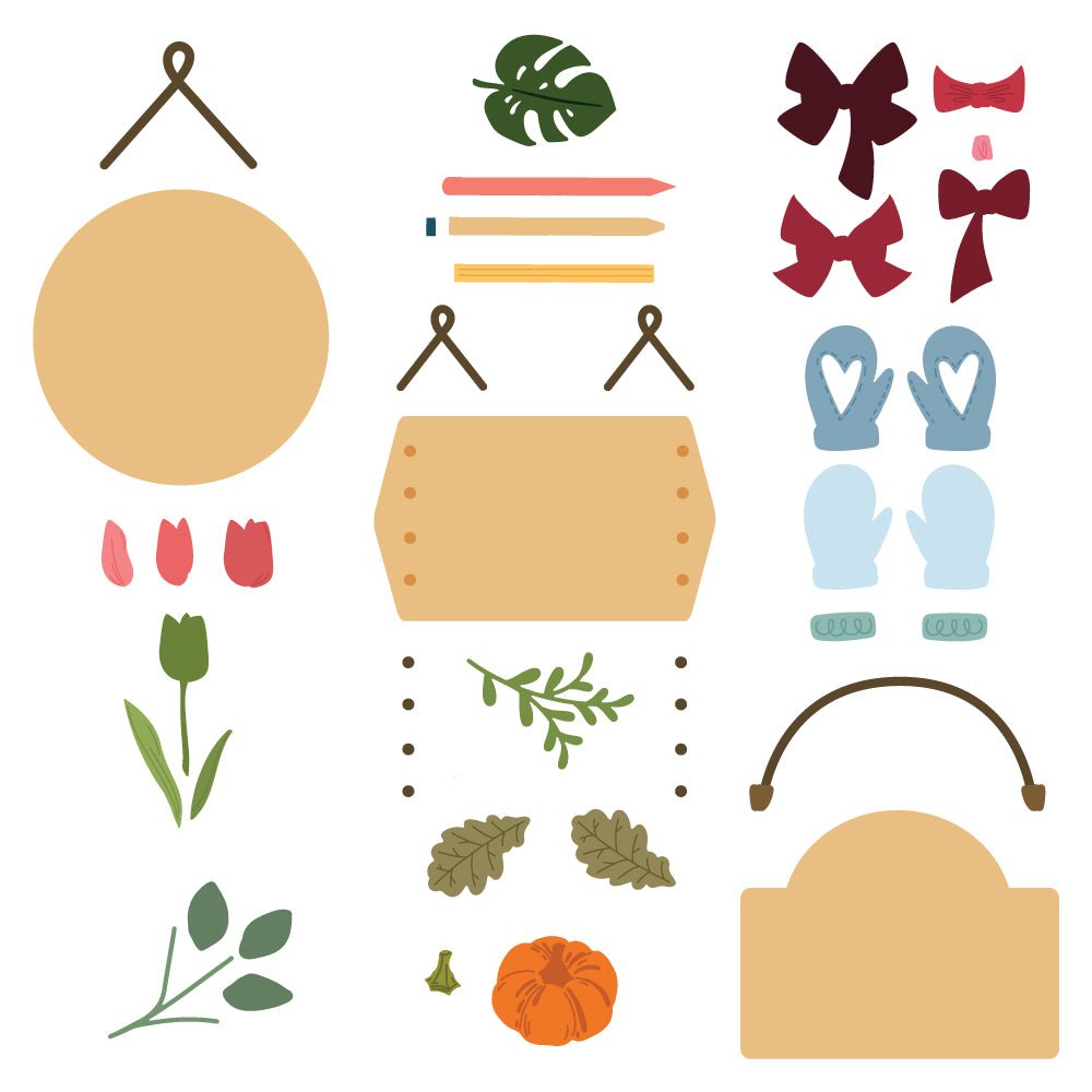 Lovely Layers: Seasonal Signs - Honey Cuts - Stand - Alone Dies - Honey Bee Stamps