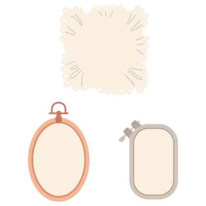 Lovely Layers: Shaped Embroidery Hoop - Honey Cuts - Stand - Alone Dies - Honey Bee Stamps