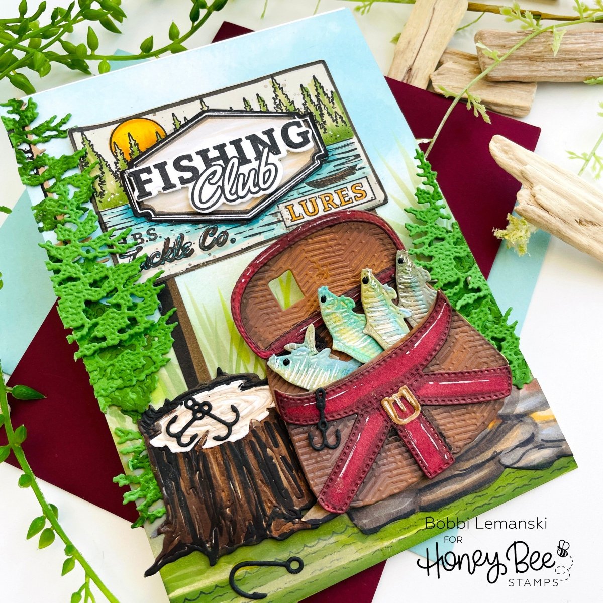 Lovely Layers: Slice & Stump - Honey Cuts - Stand - Alone Dies - Honey Bee Stamps