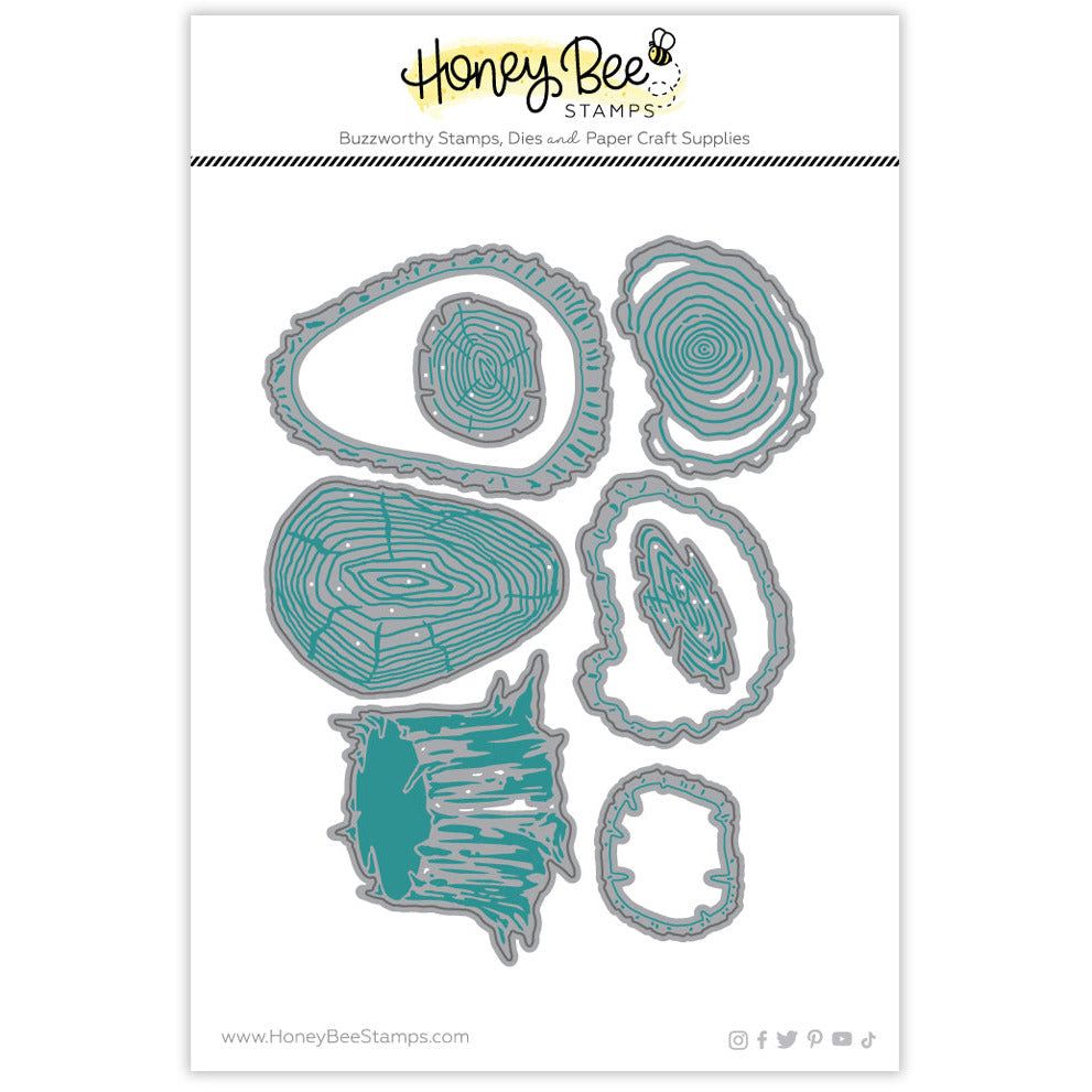 Lovely Layers: Slice & Stump - Honey Cuts - Stand - Alone Dies - Honey Bee Stamps