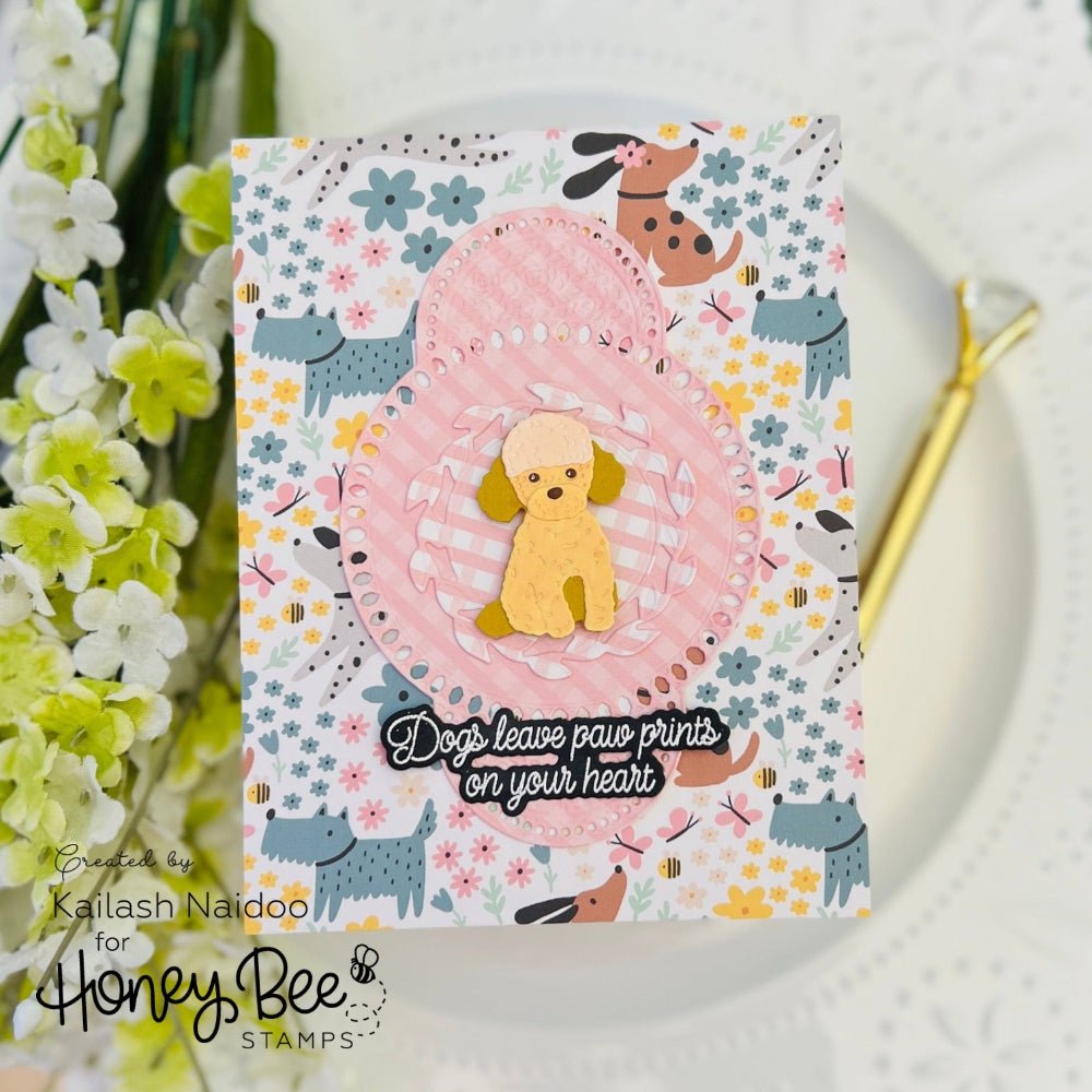 Lovely Layers: Small Dogs - Honey Cuts - Stand - Alone Dies - Honey Bee Stamps