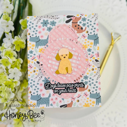 Lovely Layers: Small Dogs - Honey Cuts - Stand - Alone Dies - Honey Bee Stamps