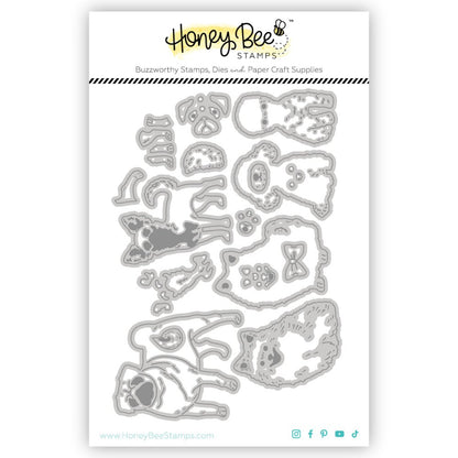 Lovely Layers: Small Dogs - Honey Cuts - Stand - Alone Dies - Honey Bee Stamps