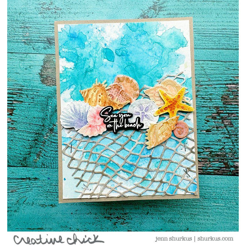 Lovely Layers: Small Seashells - Honey Cuts - Stand - Alone Dies - Honey Bee Stamps