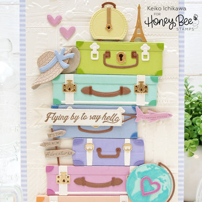 Lovely Layers: Small Suitcases - Honey Cuts - Stand - Alone Dies - Honey Bee Stamps