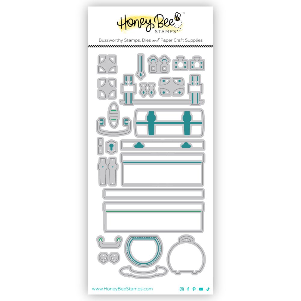 Lovely Layers: Small Suitcases - Honey Cuts - Stand - Alone Dies - Honey Bee Stamps