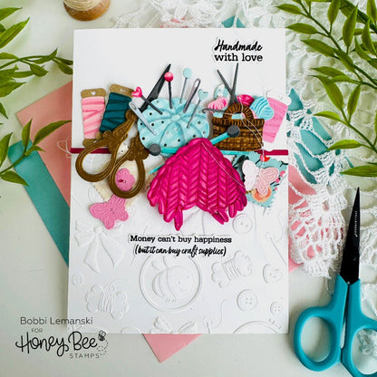 Lovely Layers: Stitching Elements - Honey Cuts - Stand - Alone Dies - Honey Bee Stamps