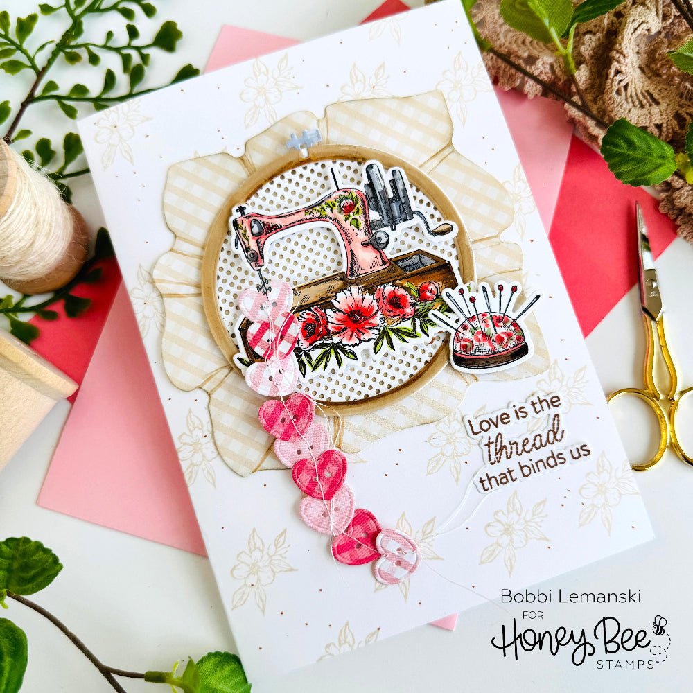 Lovely Layers: Stitching Elements - Honey Cuts - Stand - Alone Dies - Honey Bee Stamps