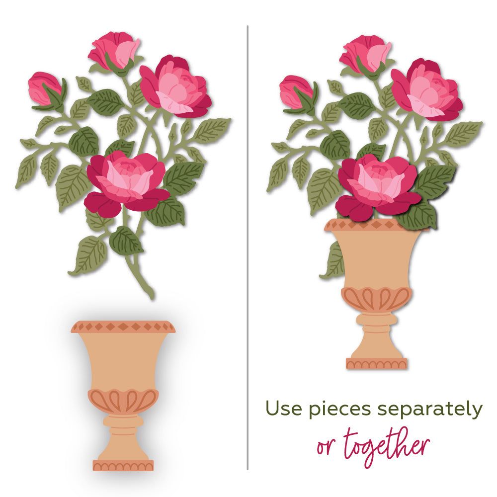 Lovely Layers: Sweetheart Roses - Honey Cuts - Stand - Alone Dies - Honey Bee Stamps