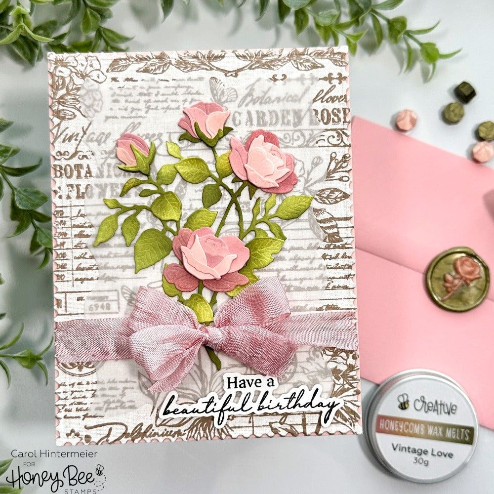 Lovely Layers: Sweetheart Roses - Honey Cuts - Stand - Alone Dies - Honey Bee Stamps