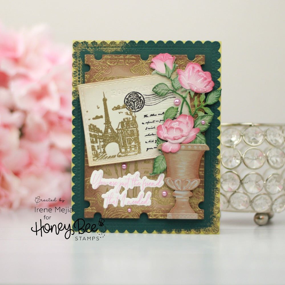 Lovely Layers: Sweetheart Roses - Honey Cuts - Stand - Alone Dies - Honey Bee Stamps