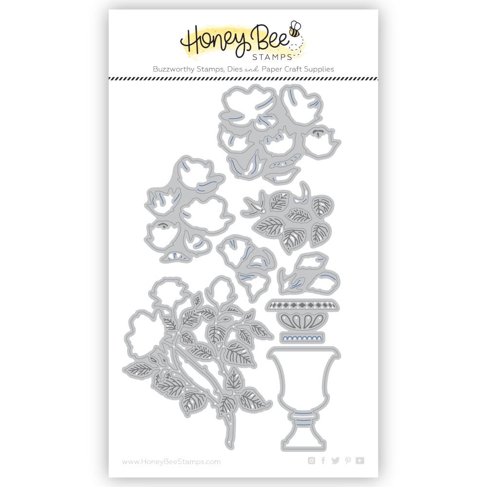 Lovely Layers: Sweetheart Roses - Honey Cuts - Stand - Alone Dies - Honey Bee Stamps