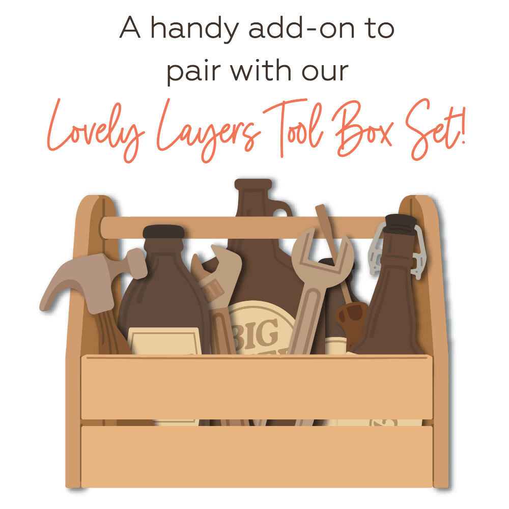 Lovely Layers: Tool Box Add - On - Honey Cuts - Stand - Alone Dies - Honey Bee Stamps