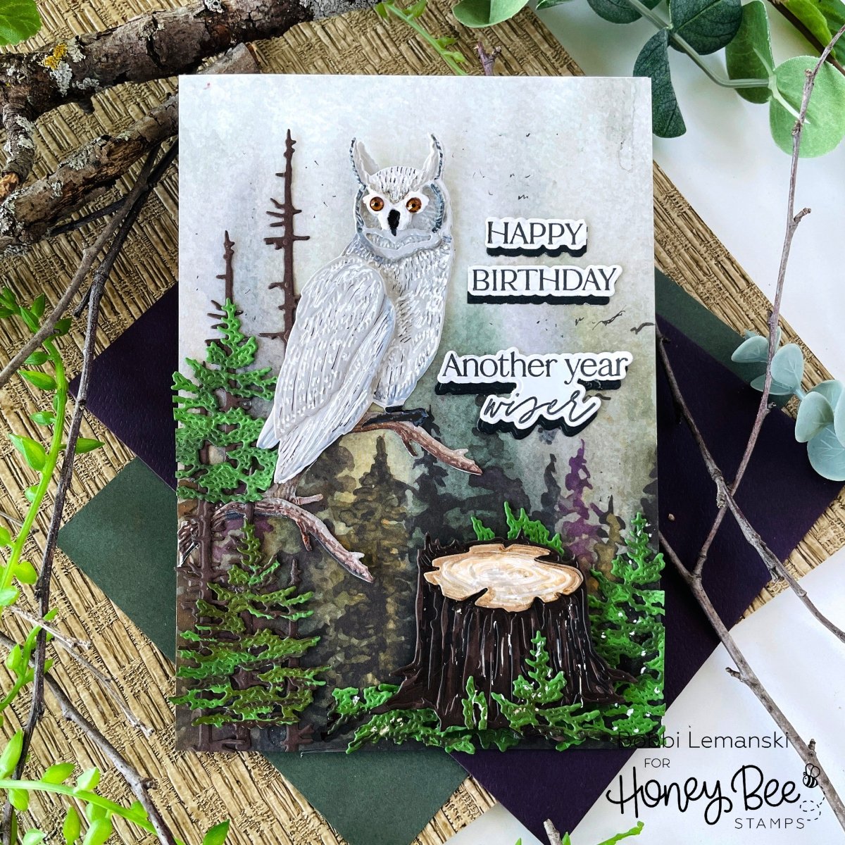 Lovely Layers: Trees - Honey Cuts - Stand - Alone Dies - Honey Bee Stamps