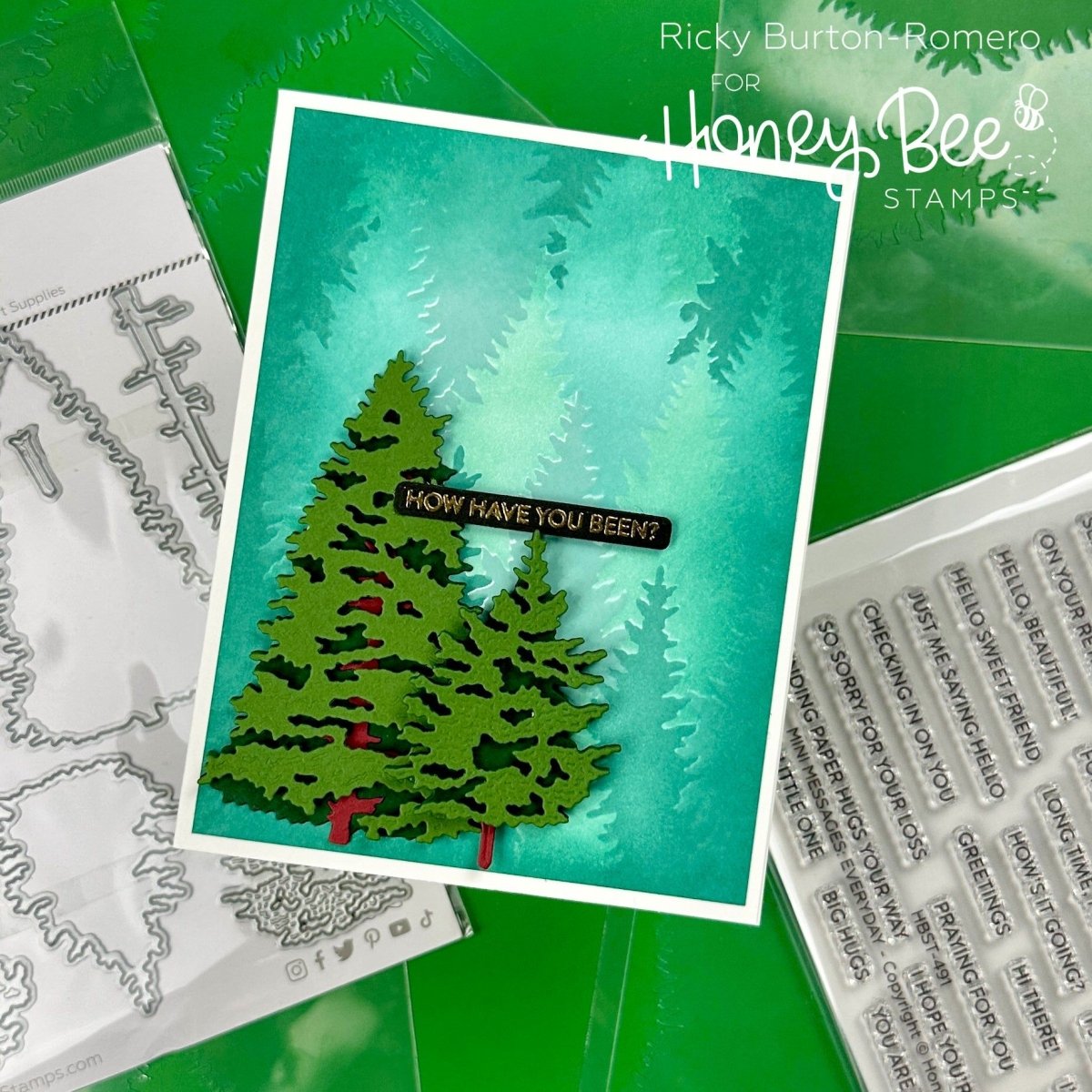 Lovely Layers: Trees - Honey Cuts - Stand - Alone Dies - Honey Bee Stamps