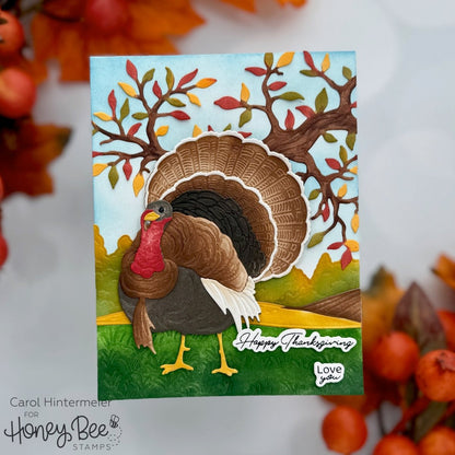 Lovely Layers: Turkey - Honey Cuts - Stand - Alone Dies - Honey Bee Stamps