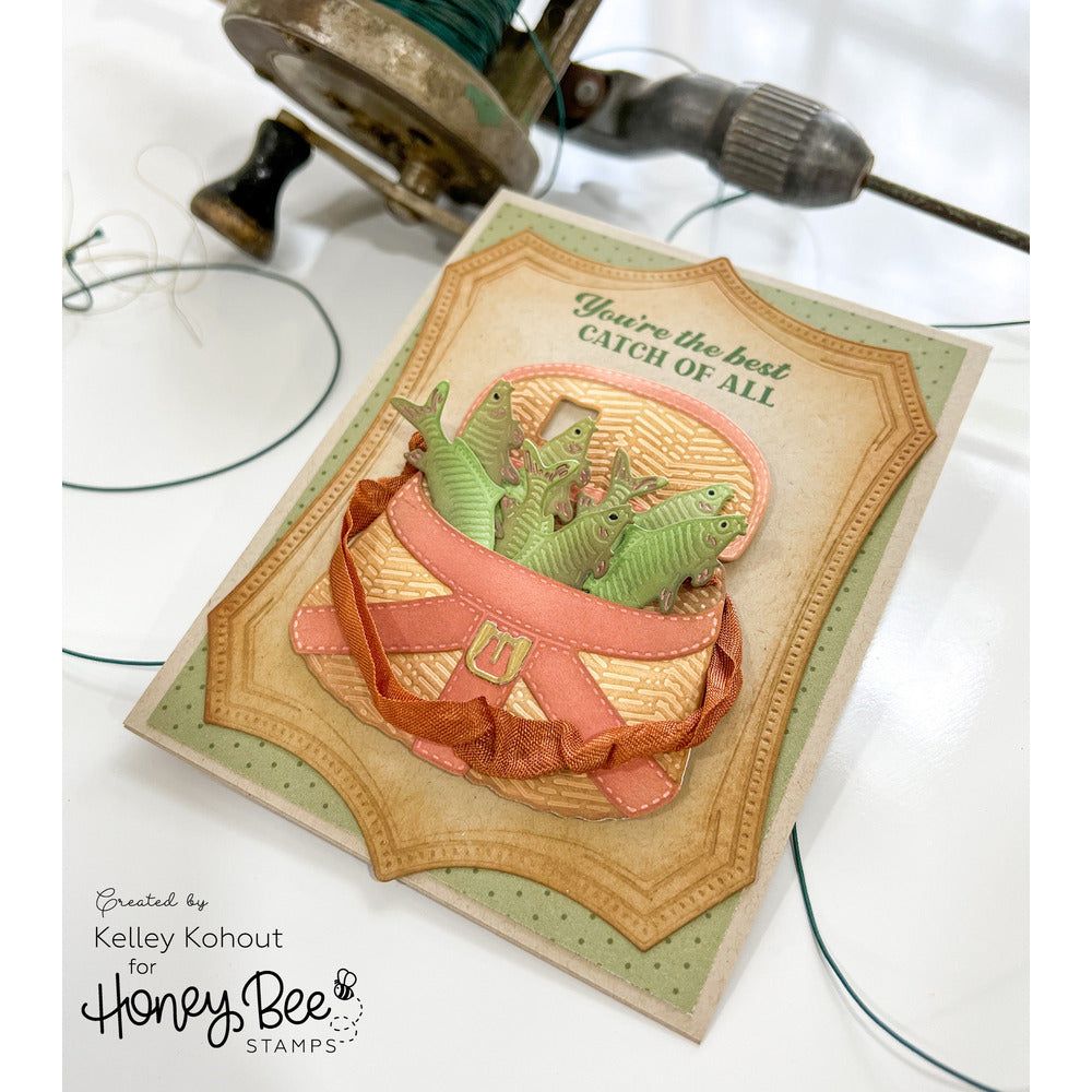 Lovely Layers: Vintage Creel - Honey Cuts - Stand - Alone Dies - Honey Bee Stamps