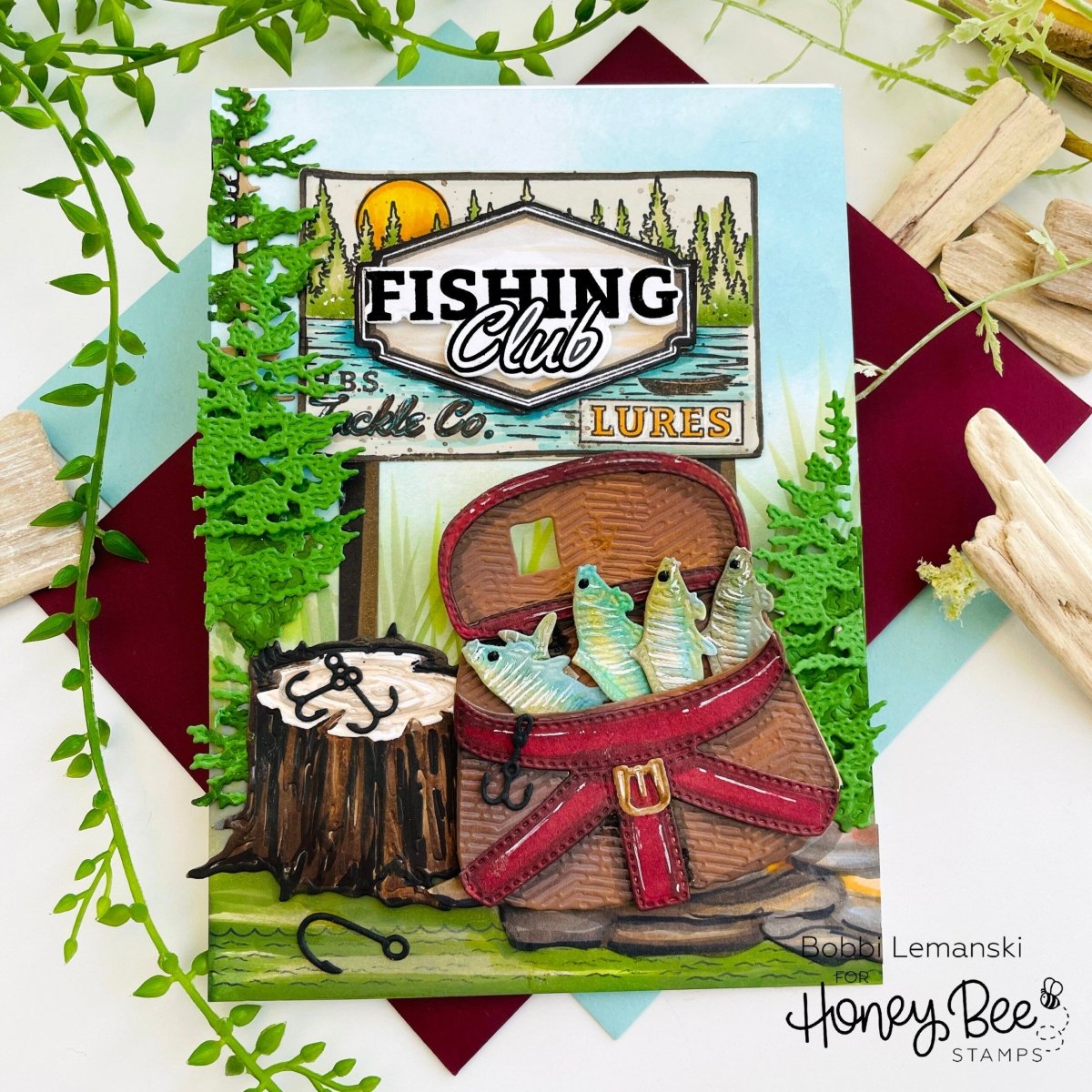 Lovely Layers: Vintage Creel - Honey Cuts - Stand - Alone Dies - Honey Bee Stamps