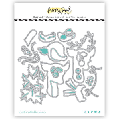 Lovely Layers: Vintage Reindeer - Honey Cuts - Stand - Alone Dies - Honey Bee Stamps