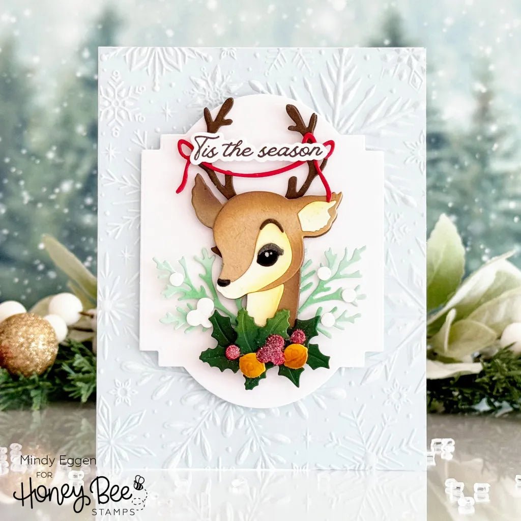 Lovely Layers: Vintage Reindeer - Honey Cuts - Stand - Alone Dies - Honey Bee Stamps
