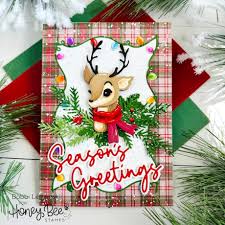 Lovely Layers: Vintage Reindeer - Honey Cuts - Stand - Alone Dies - Honey Bee Stamps
