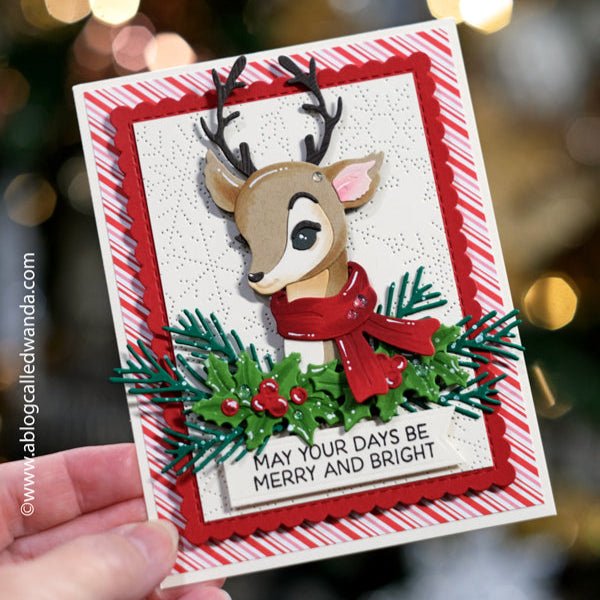 Lovely Layers: Vintage Reindeer - Honey Cuts - Stand - Alone Dies - Honey Bee Stamps