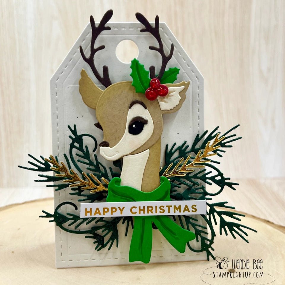 Lovely Layers: Vintage Reindeer - Honey Cuts - Stand - Alone Dies - Honey Bee Stamps