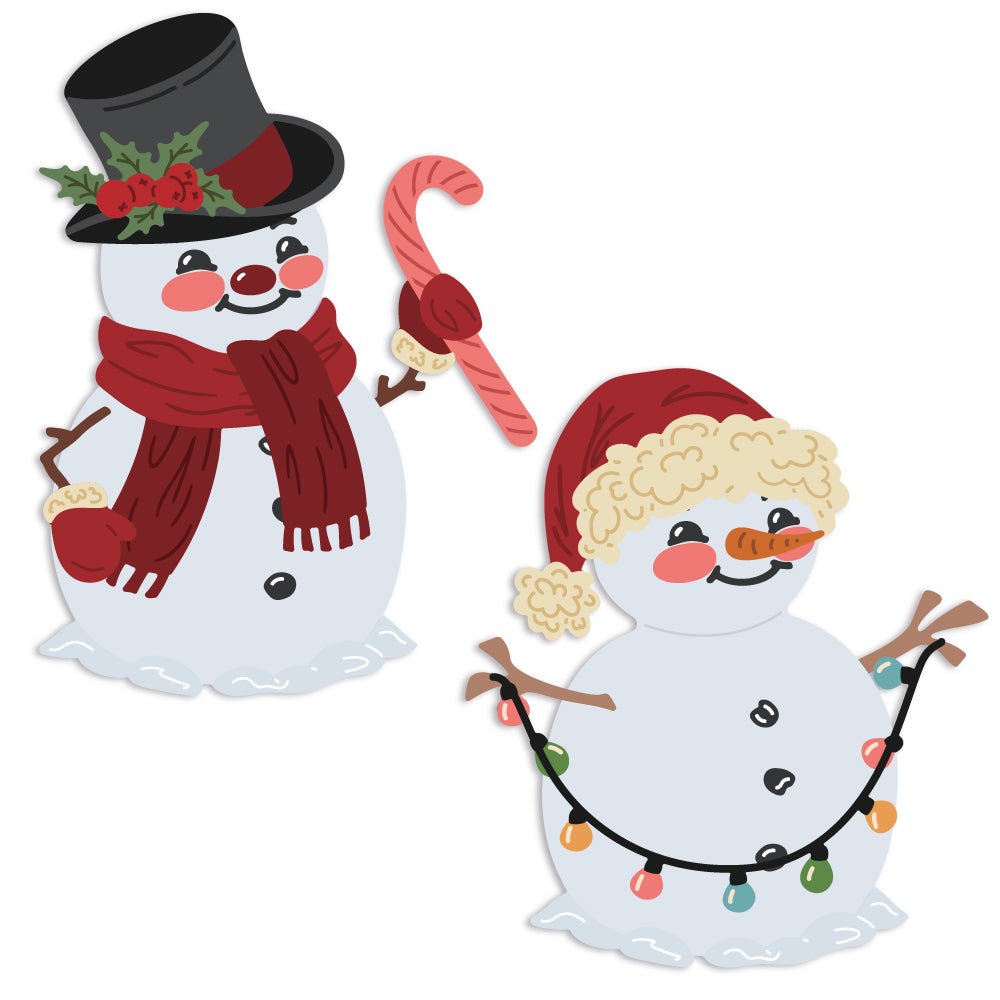 Lovely Layers: Vintage Snowman - Honey Cuts - Stand - Alone Dies - Honey Bee Stamps