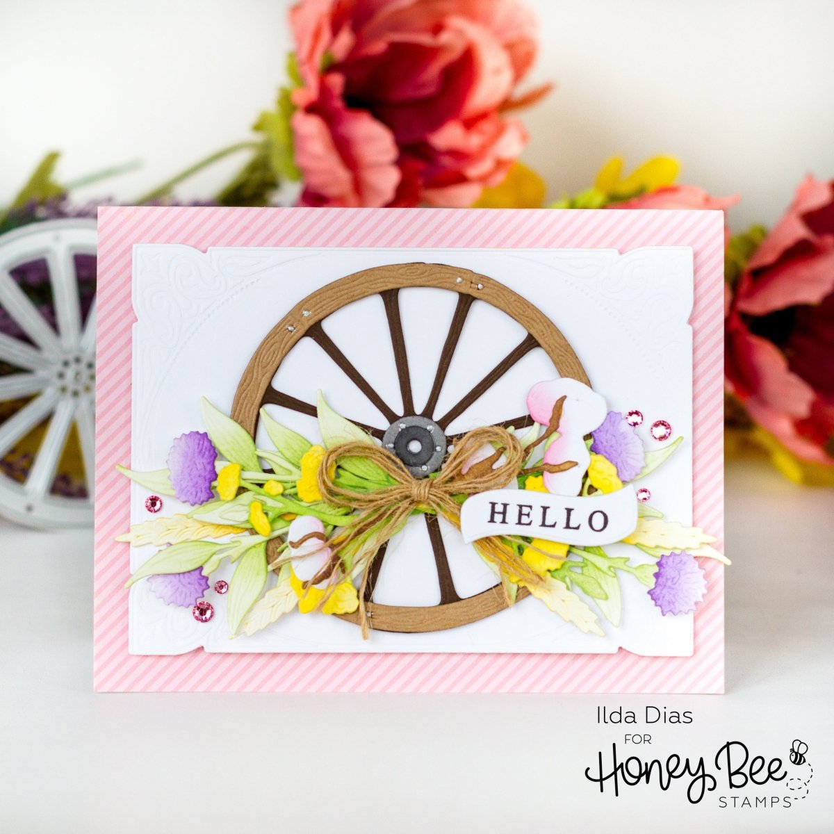 Lovely Layers: Wagon Wheel - Honey Cuts - Stand - Alone Dies - Honey Bee Stamps