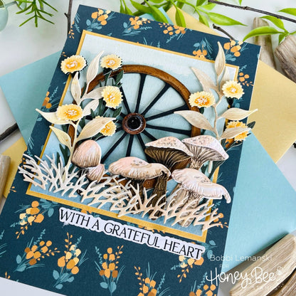 Lovely Layers: Wagon Wheel - Honey Cuts - Stand - Alone Dies - Honey Bee Stamps