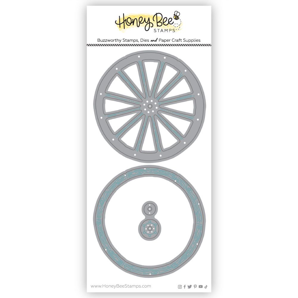 Lovely Layers: Wagon Wheel - Honey Cuts - Stand - Alone Dies - Honey Bee Stamps