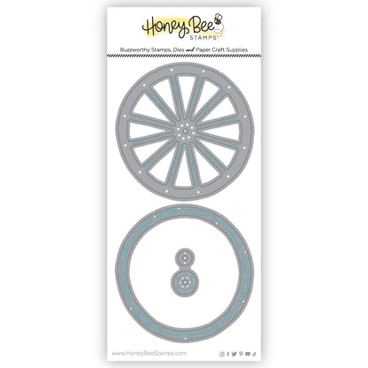 Lovely Layers: Wagon Wheel - Honey Cuts - Stand - Alone Dies - Honey Bee Stamps