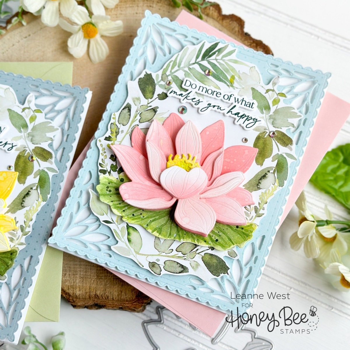 Lovely Layers: Water Lily - Honey Cuts - Stand - Alone Dies - Honey Bee Stamps