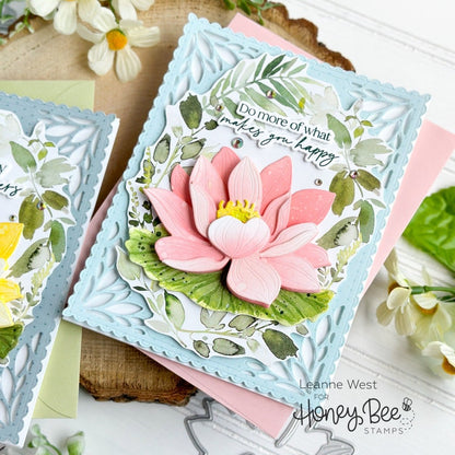 Lovely Layers: Water Lily - Honey Cuts - Stand - Alone Dies - Honey Bee Stamps