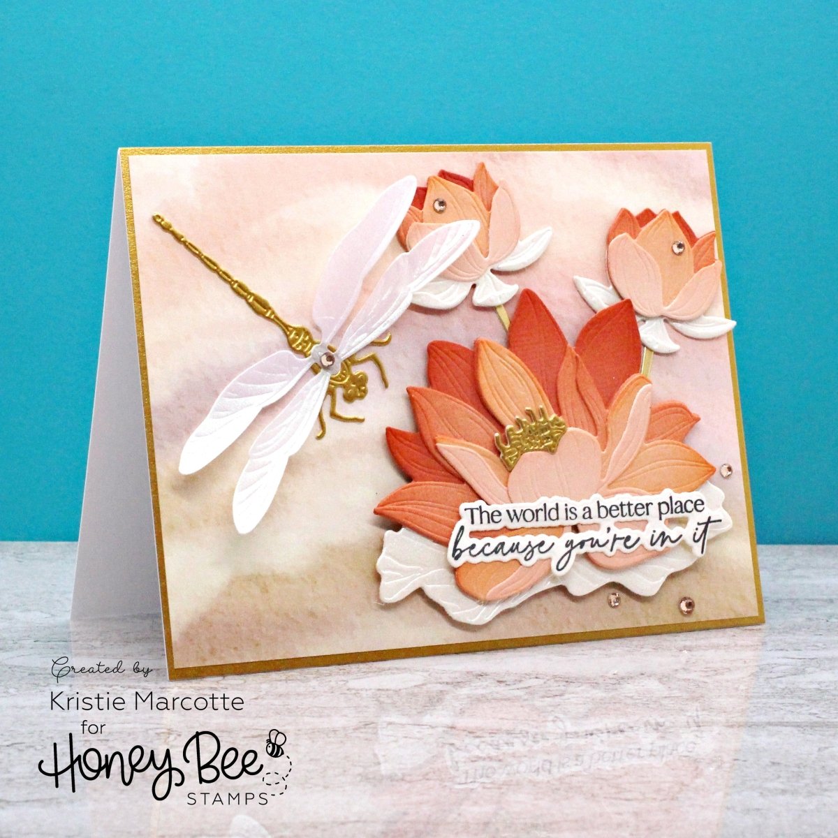 Lovely Layers: Water Lily - Honey Cuts - Stand - Alone Dies - Honey Bee Stamps