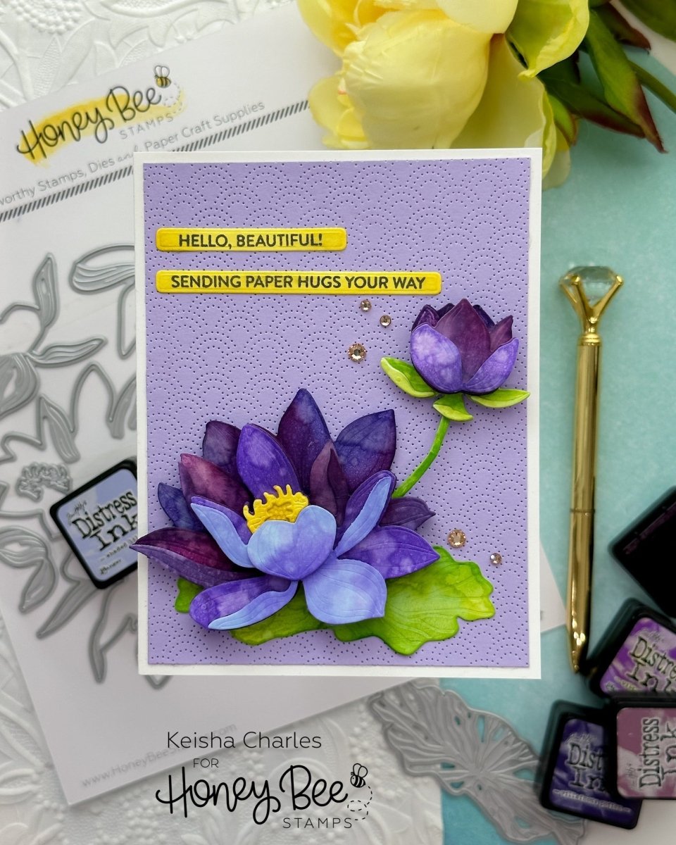 Lovely Layers: Water Lily - Honey Cuts - Stand - Alone Dies - Honey Bee Stamps