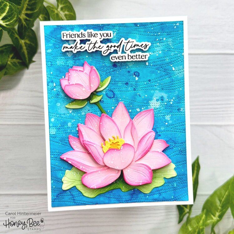 Lovely Layers: Water Lily - Honey Cuts - Stand - Alone Dies - Honey Bee Stamps