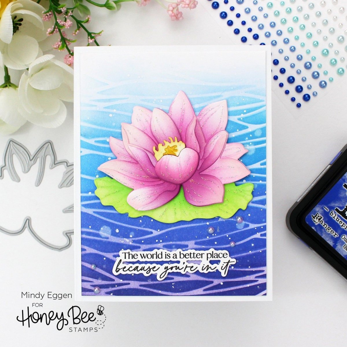 Lovely Layers: Water Lily - Honey Cuts - Stand - Alone Dies - Honey Bee Stamps